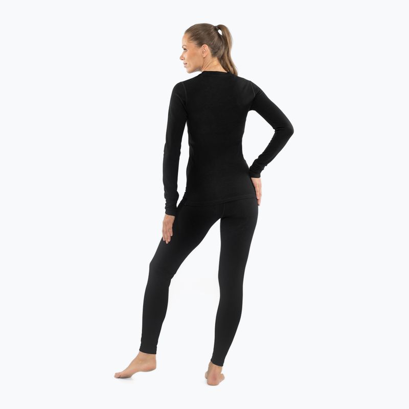Női thermo fehérnemű szett Viking Meriboo Base Layer black 2