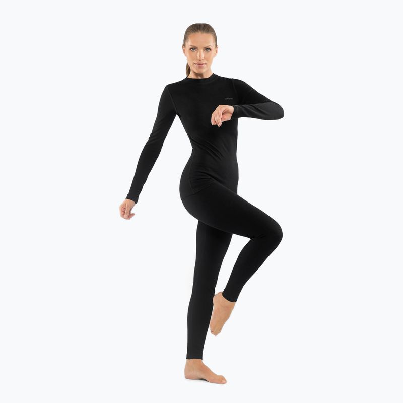 Női thermo fehérnemű szett Viking Meriboo Base Layer black 3