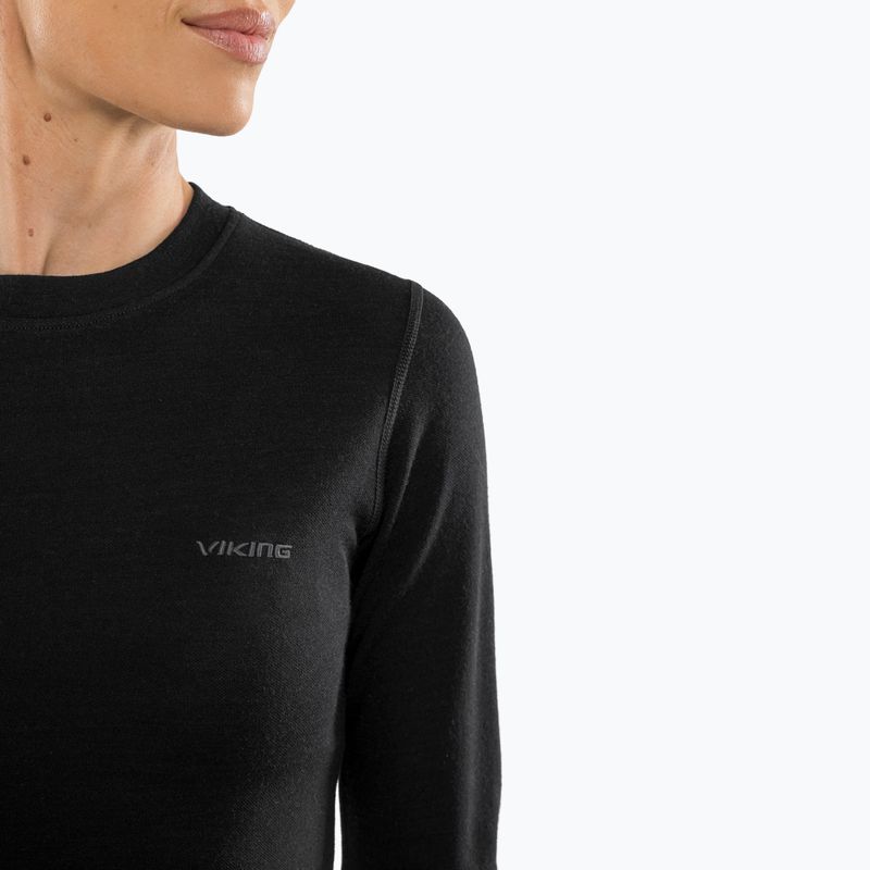 Női thermo fehérnemű szett Viking Meriboo Base Layer black 5