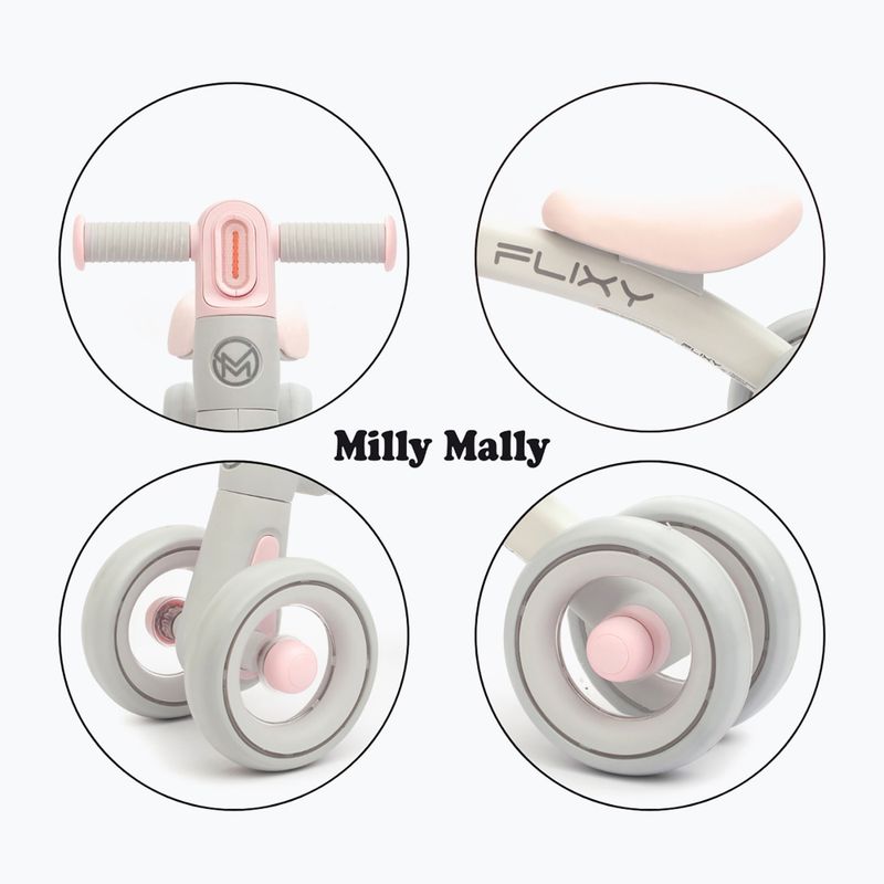 Futóbicikli Milly Mally Flixy pink 13