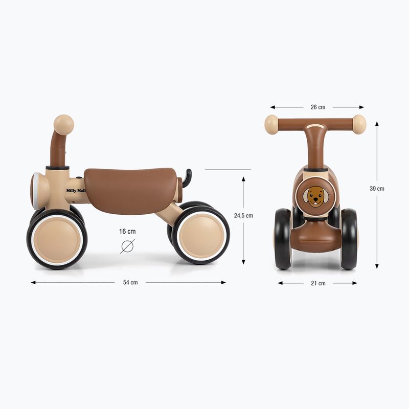Futóbicikli Milly Mally York beige 2