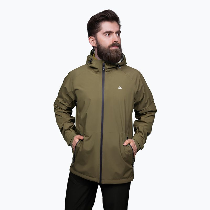 Alpinus férfi esőkabát Girdiman oliva színű 3