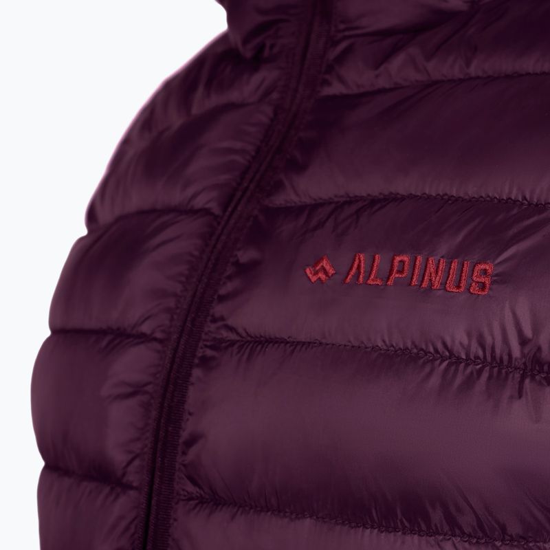 Női bélelt kabát Alpinus Tunari dark plum 4