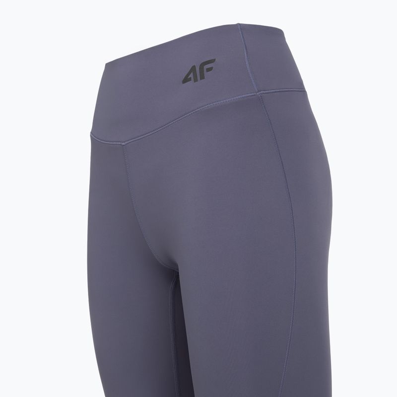Női edző leggings 4F Solar Punk FNK F404 denim 3