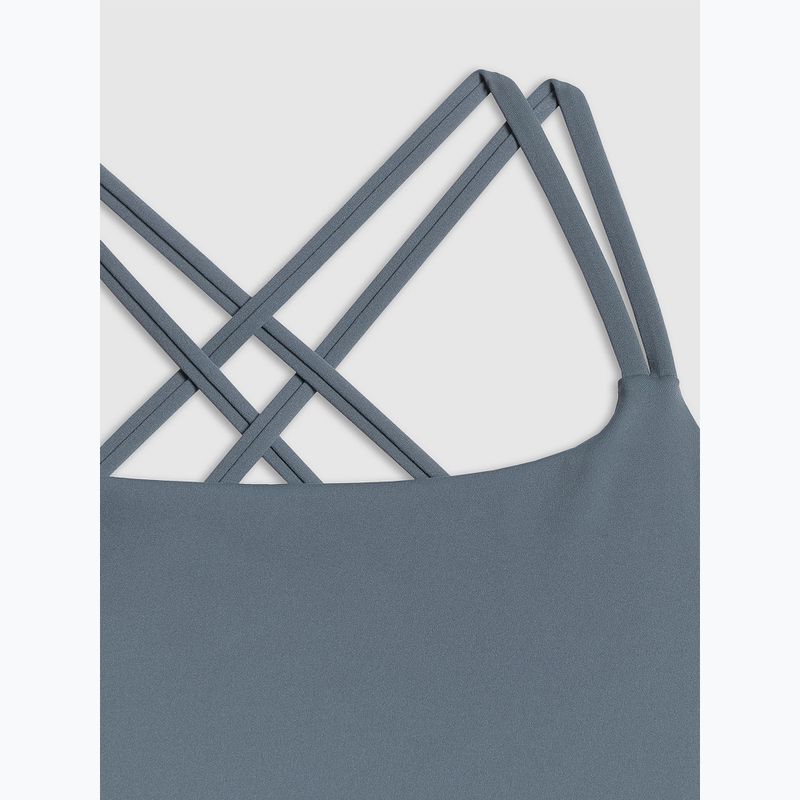 Női edzőpóló 4F Solar Punk FNK F0745 denim 2