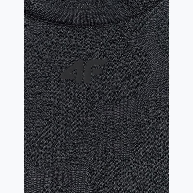Férfi edzőpóló 4F Athletic FNK M1777 deep black 2