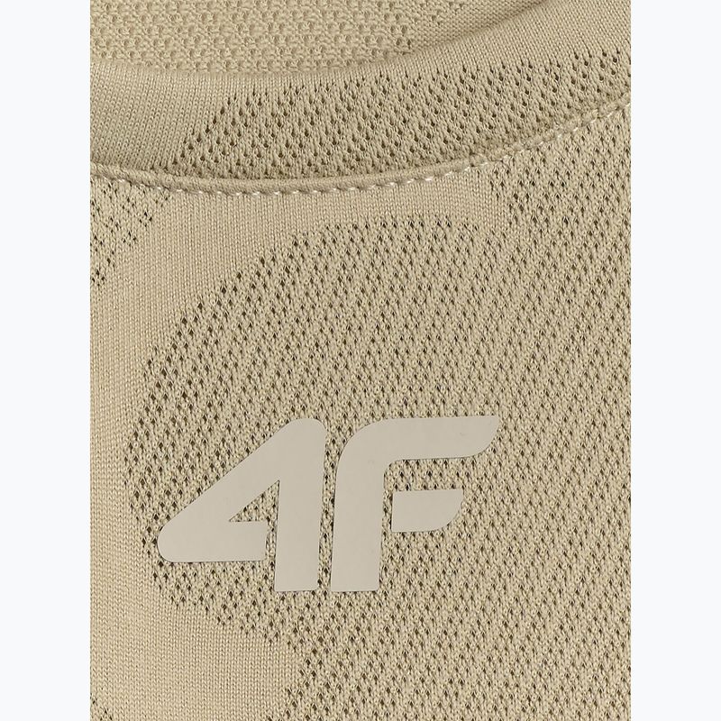 Férfi edzőpóló 4F Athletic FNK M1777 beige 2