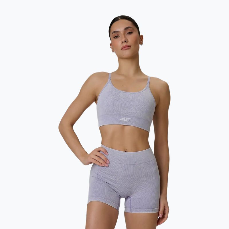 Edzőmelltartó 4F Solar Punk F203 violet allover 7