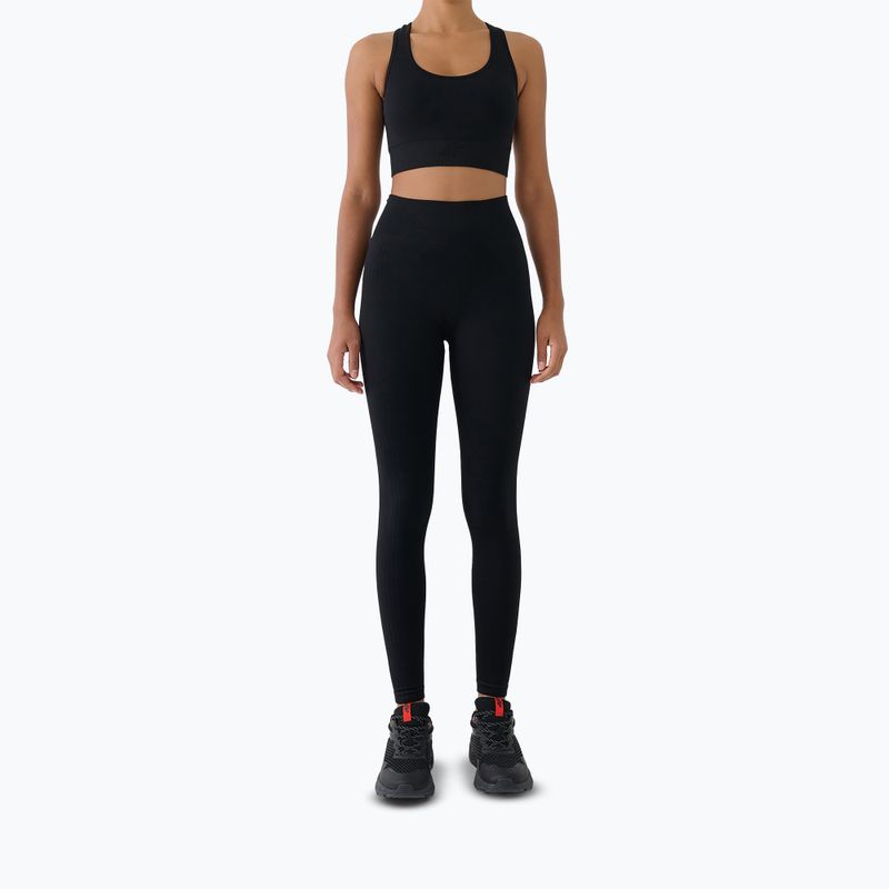 Női edző leggings 4F Multiactive FNK F420 deep black 2