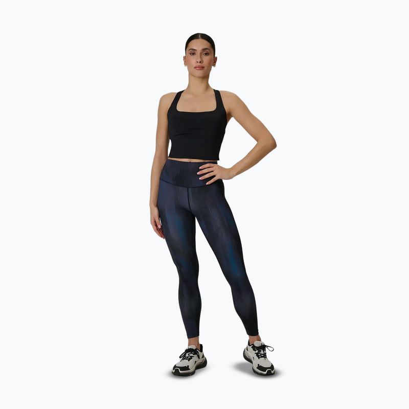 Női edző leggings 4F Solar Punk FNK F454 sea green allover 2