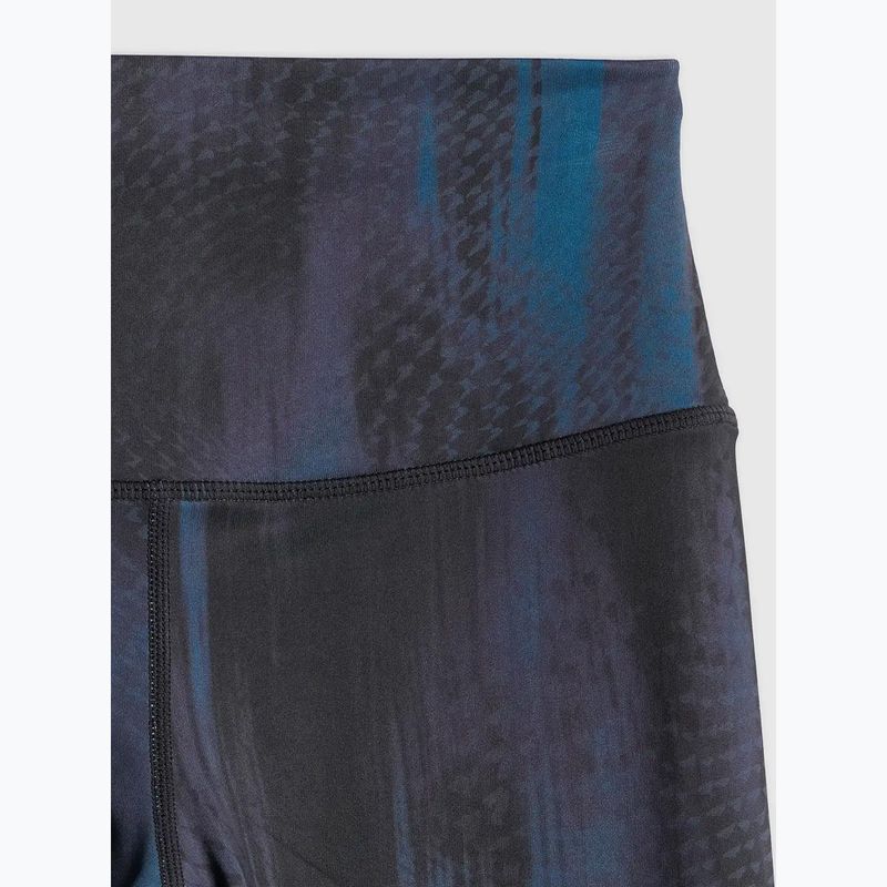 Női edző leggings 4F Solar Punk FNK F454 sea green allover 10