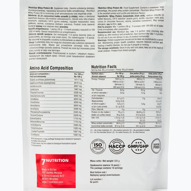 Tejsavó 7Nutrition Protein 80 500g karamell 7Nu000260 2