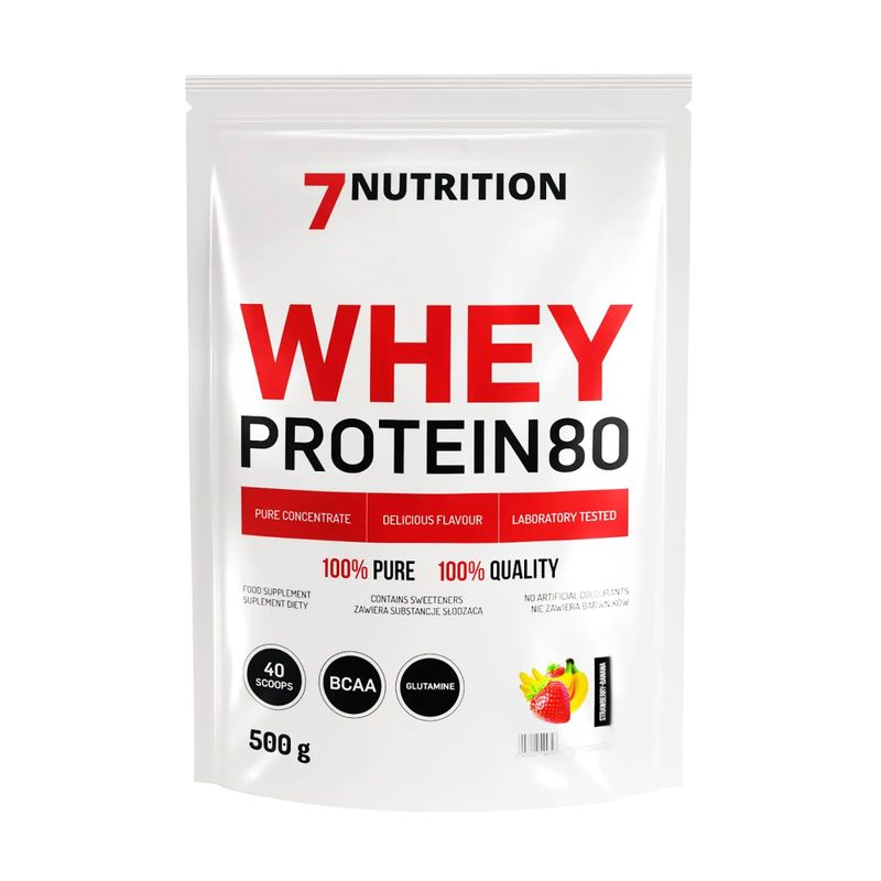 Tejsavó 7Nutrition Protein 80 500g eper-banán 7Nu000260