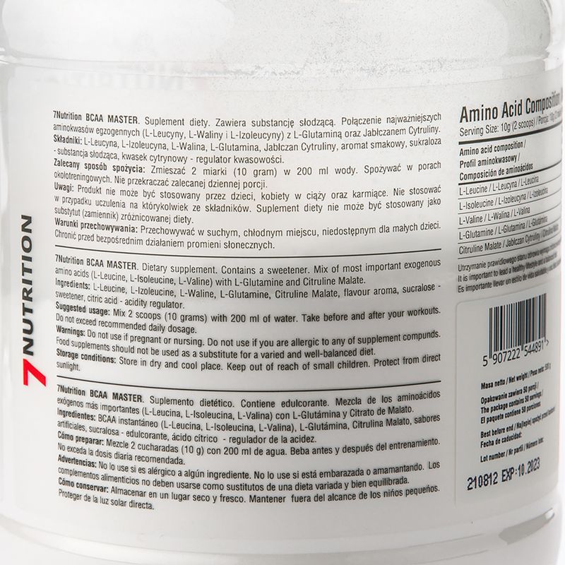 BCAA Master 7Nutrition aminosavak 500g narancs 7Nu000333-narancs 7Nu000333-narancs 2