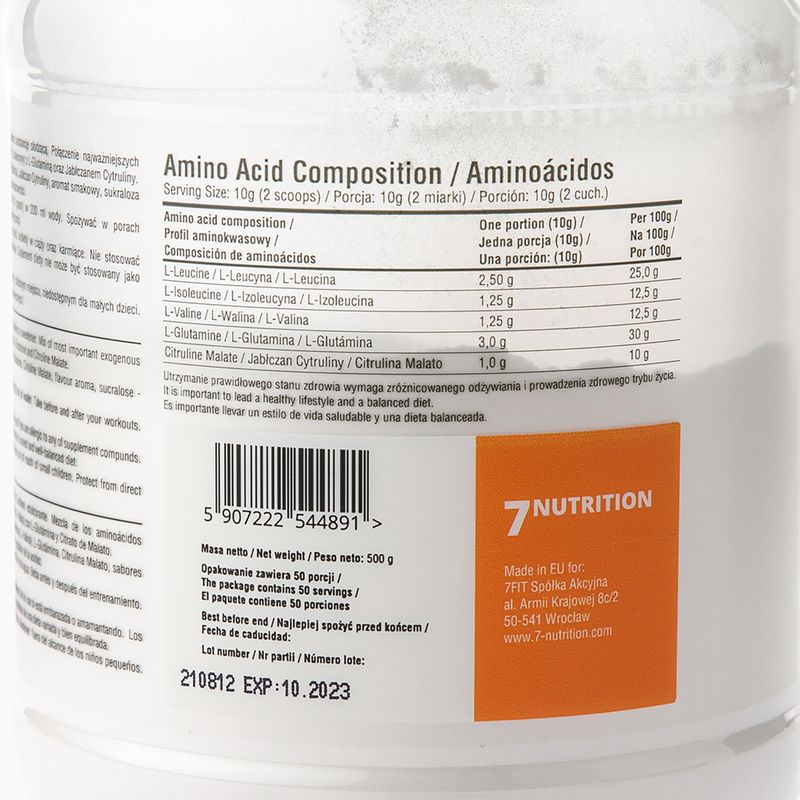 BCAA Master 7Nutrition aminosavak 500g narancs 7Nu000333-narancs 7Nu000333-narancs 3