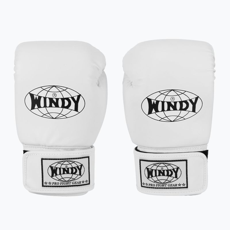 WINDY Classic Szintetikus bőr fehér bokszkesztyű 2
