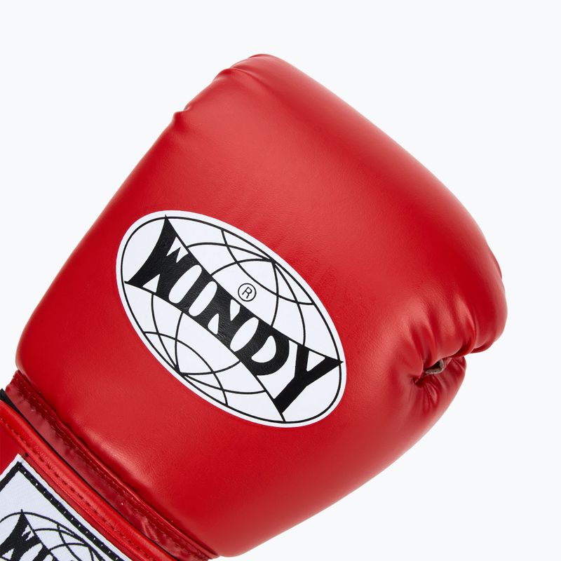 WINDY Classic Szintetikus bőr piros bokszkesztyű 5