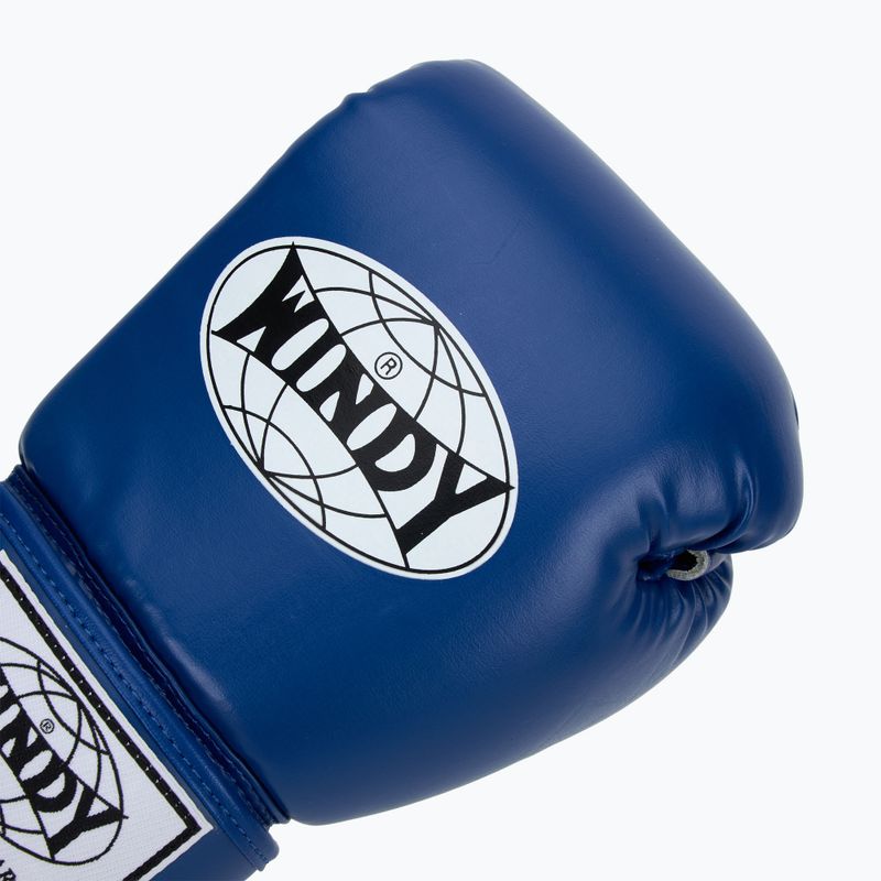 WINDY Classic Szintetikus bőr kék bokszkesztyű 5