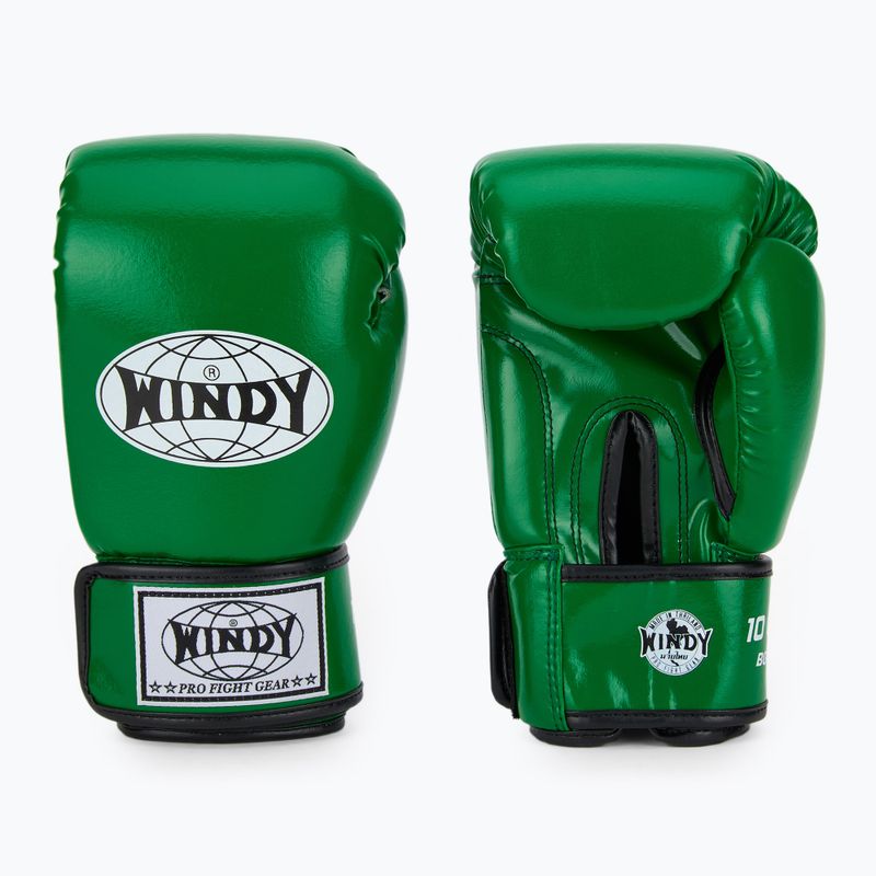 WINDY Classic Szintetikus bőr zöld bokszkesztyű