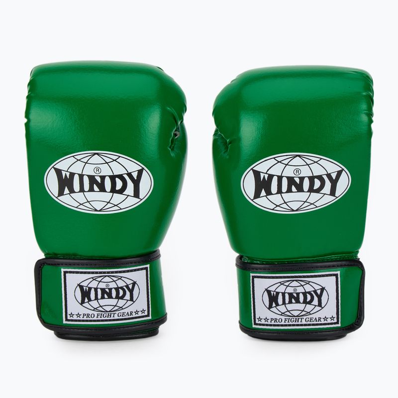 WINDY Classic Szintetikus bőr zöld bokszkesztyű 2