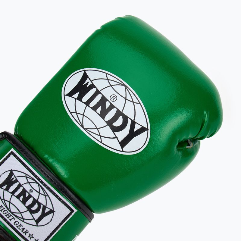 WINDY Classic Szintetikus bőr zöld bokszkesztyű 5