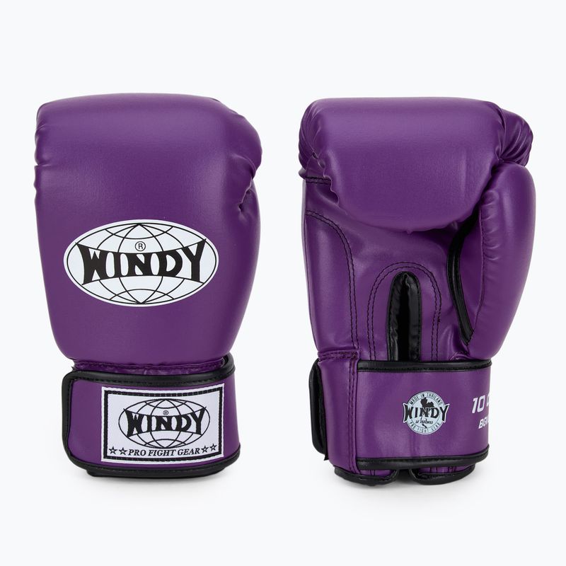 WINDY Classic Szintetikus bőr lila bokszkesztyű