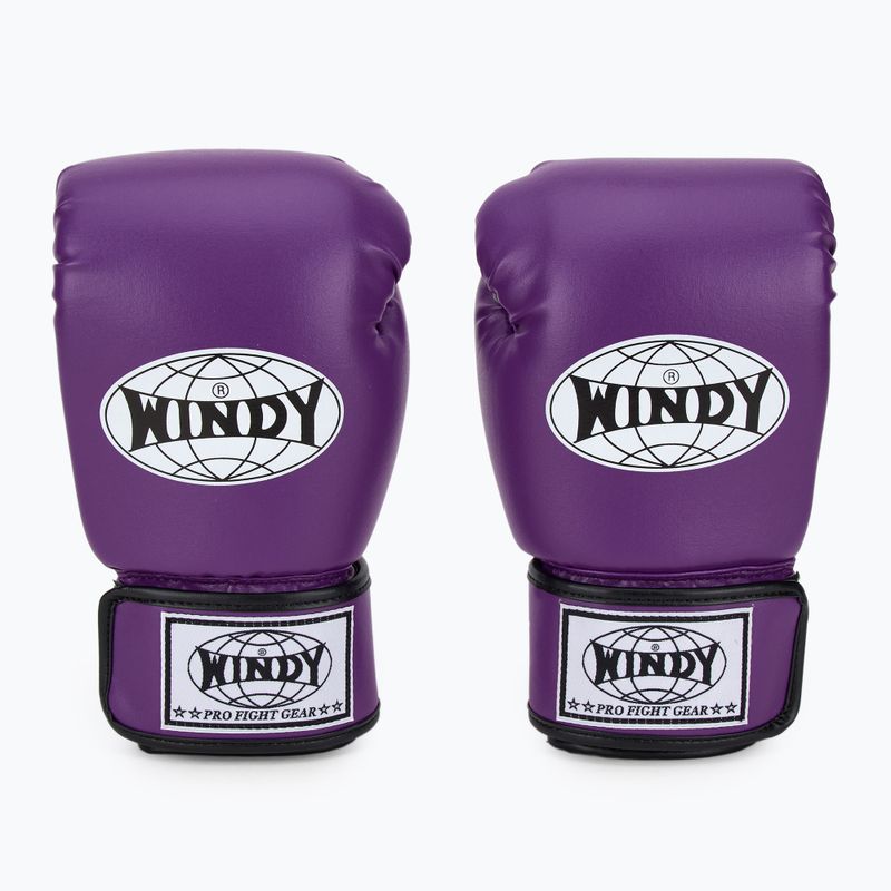 WINDY Classic Szintetikus bőr lila bokszkesztyű 2