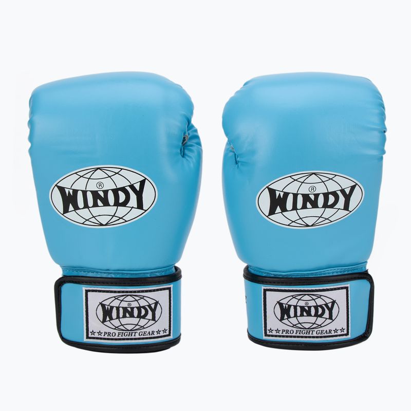 WINDY Classic Szintetikus bőr égszínkék bokszkesztyű 2