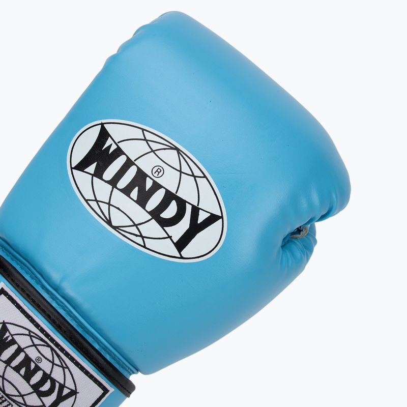 WINDY Classic Szintetikus bőr égszínkék bokszkesztyű 5