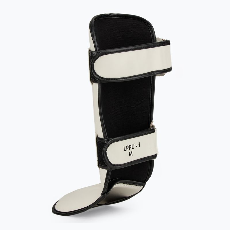 WINDY Classic Double Strap sípcsont- és lábfejvédő fehér színben 3