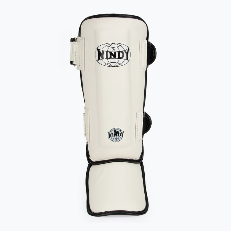 WINDY Classic Double Strap sípcsont- és lábfejvédő fehér színben 4