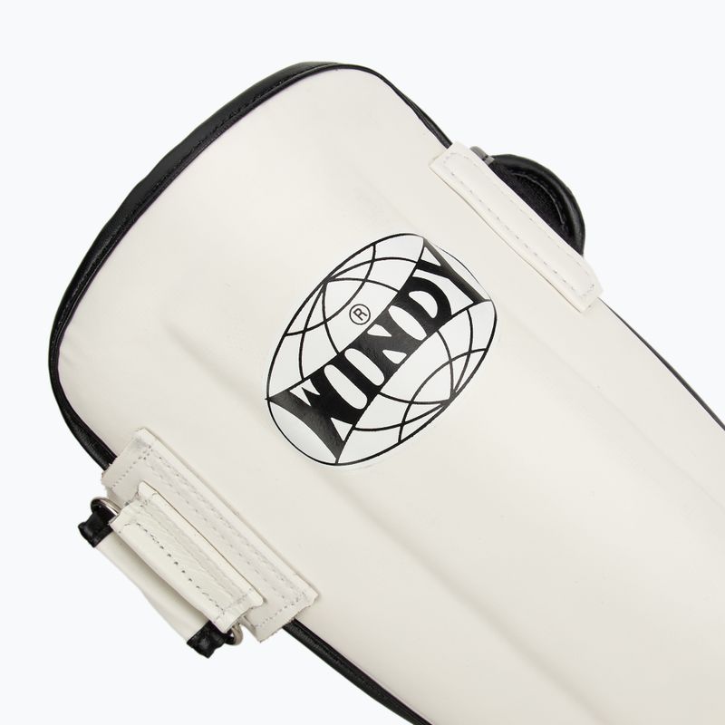 WINDY Classic Double Strap sípcsont- és lábfejvédő fehér színben 7