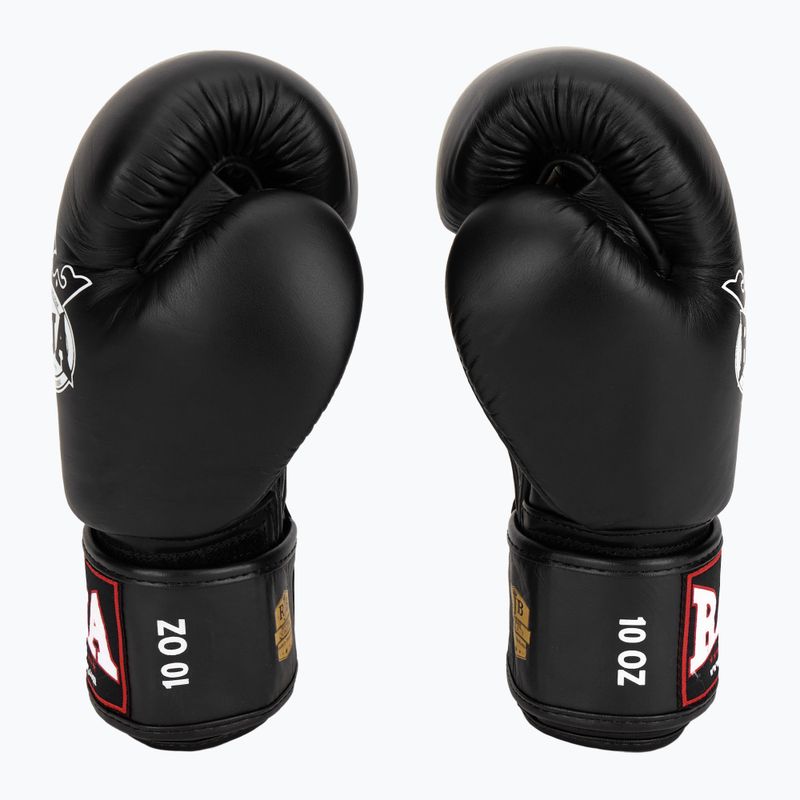 RAJA BOXING Single Standard valódi bőr bokszkesztyű fekete 3