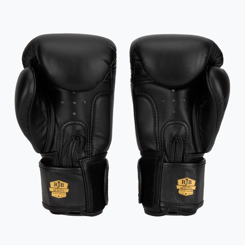 RAJA BOXING Single Standard valódi bőr bokszkesztyű fekete 4