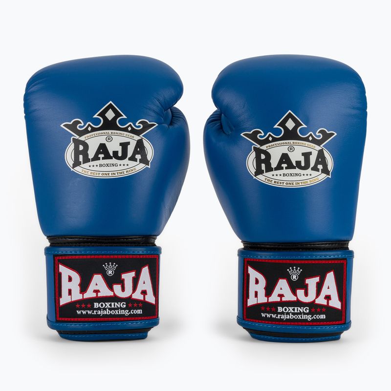 RAJA BOXING Single Standard valódi bőr kék boxkesztyű 2