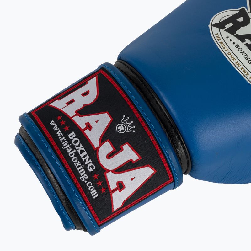 RAJA BOXING Single Standard valódi bőr kék boxkesztyű 6