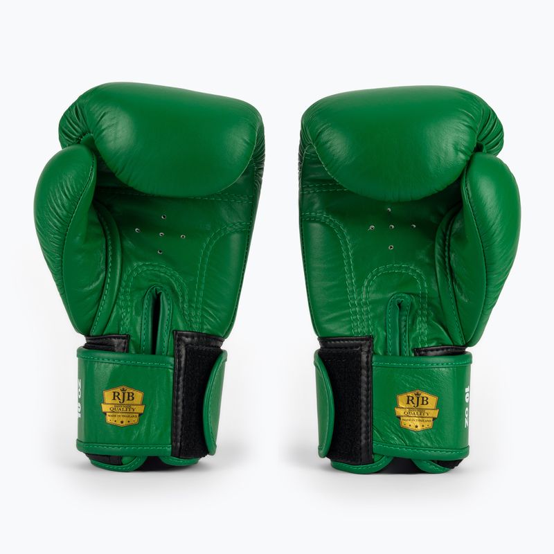 RAJA BOXING Single Standard valódi bőr zöld bokszkesztyű 3