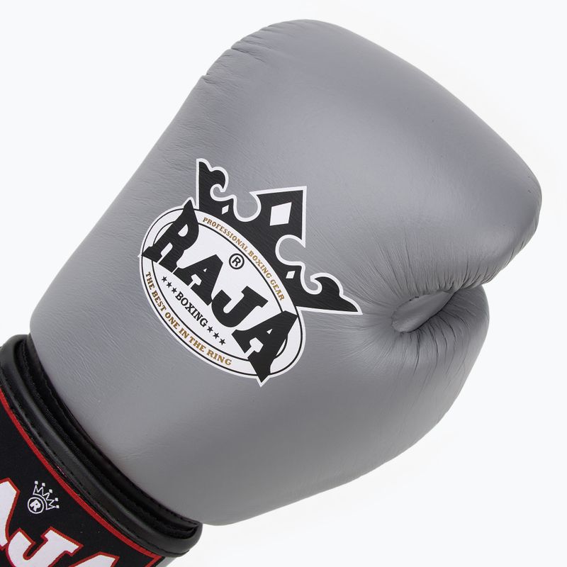 RAJA BOXING Single Standard valódi bőr szürke bokszkesztyű 5