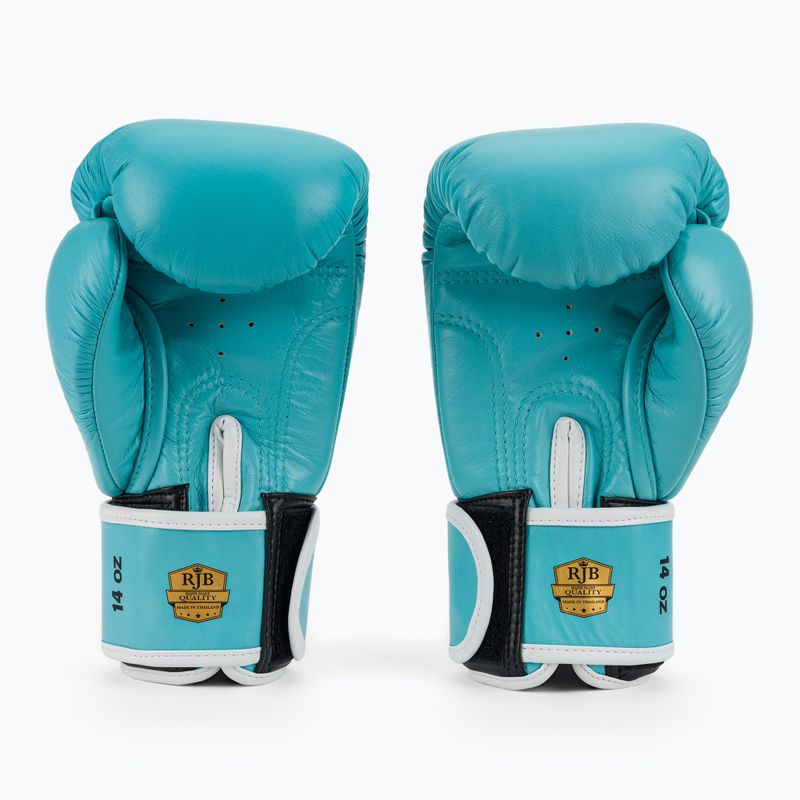 RAJA BOXING Single Standard valódi bőr világoskék bokszkesztyű 3