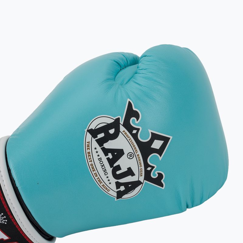 RAJA BOXING Single Standard valódi bőr világoskék bokszkesztyű 5