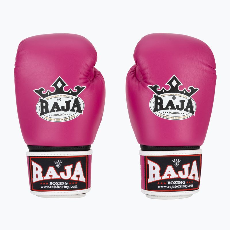 RAJA BOXING Single Standard valódi bőrből készült rózsaszín bokszkesztyű 2
