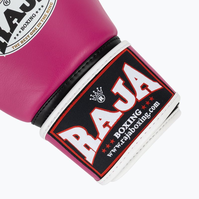 RAJA BOXING Single Standard valódi bőrből készült rózsaszín bokszkesztyű 6