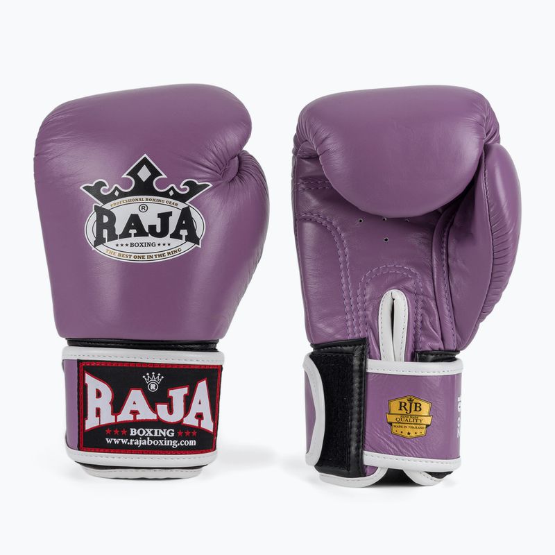 RAJA BOXING Single Standard valódi bőrből készült lila bokszkesztyű