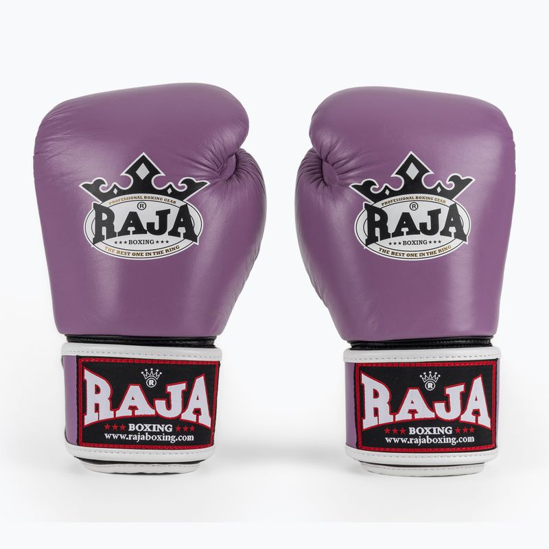 RAJA BOXING Single Standard valódi bőrből készült lila bokszkesztyű 2