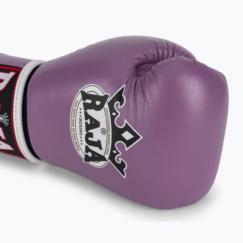 RAJA BOXING Single Standard valódi bőrből készült lila bokszkesztyű 5