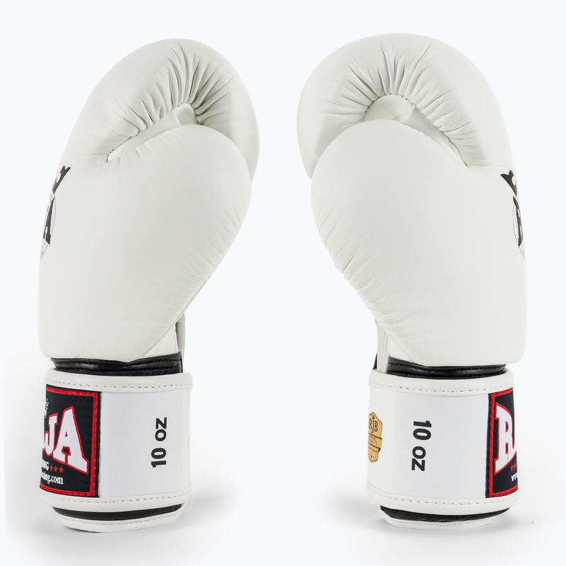 RAJA BOXING Single Standard valódi bőr fehér bokszkesztyű 4