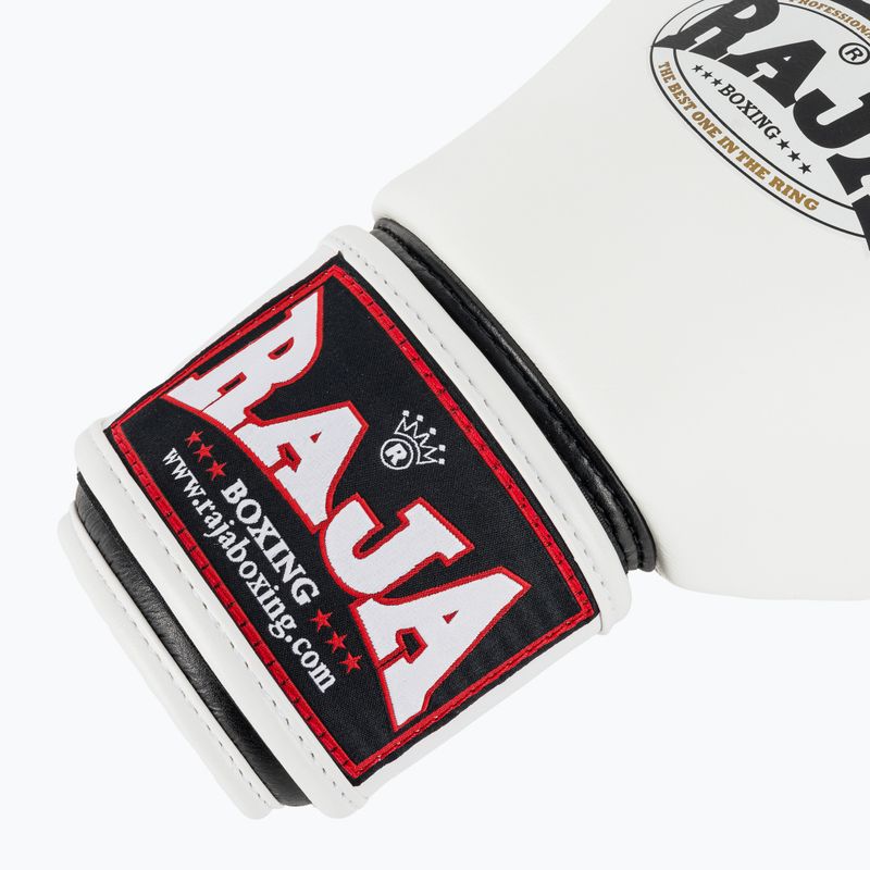 RAJA BOXING Single Standard valódi bőr fehér bokszkesztyű 6