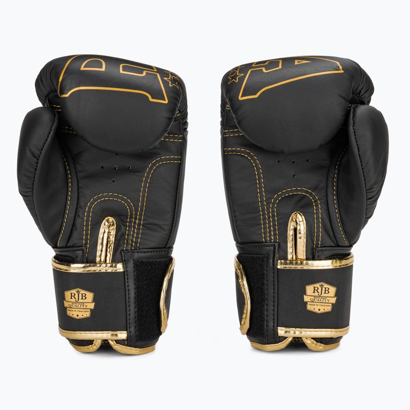 RAJA BOXING Origin Standard valódi bőr bokszkesztyű fekete 3