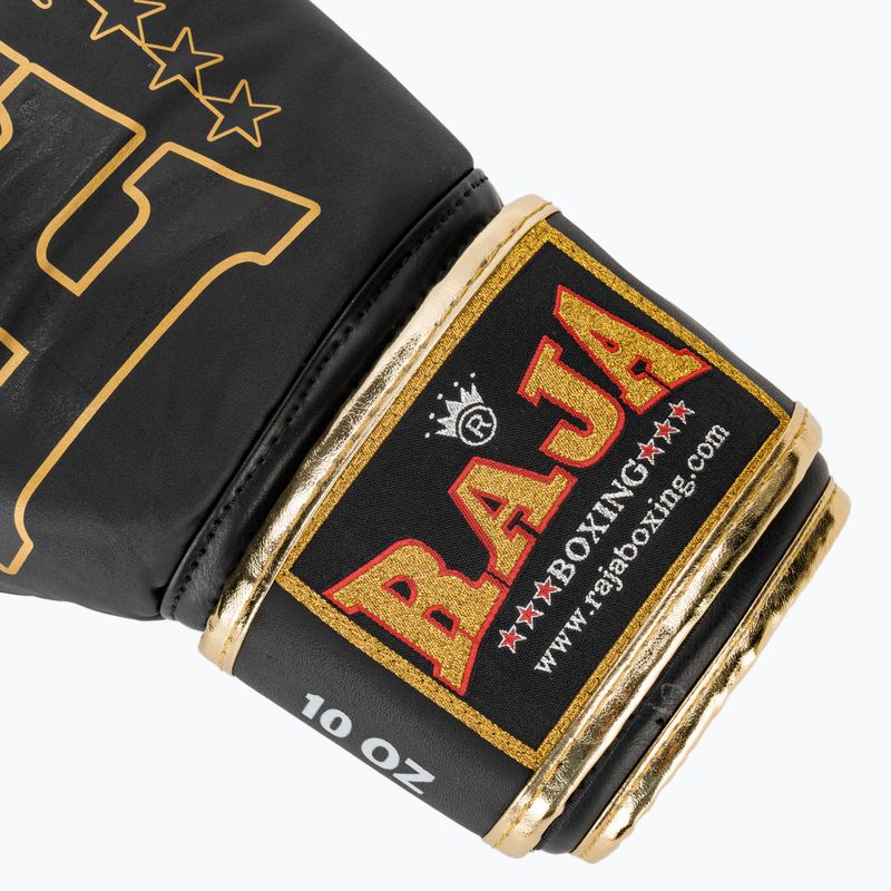 RAJA BOXING Origin Standard valódi bőr bokszkesztyű fekete 6