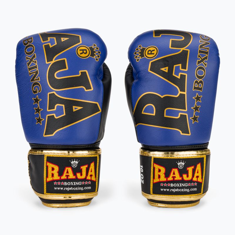 RAJA BOXING Origin Standard valódi bőr kék boxkesztyű 2